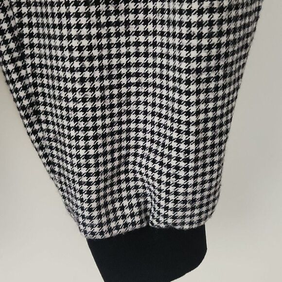 Alice + Olivia Houndstooth Tapered Cargo Pockets Elastic Waist Pants L (21) - Picture 8 of 12